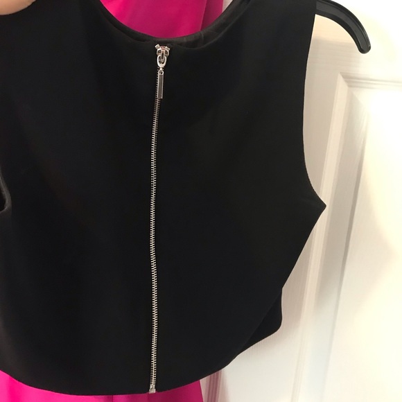 Black and pink 2-piece evening gown - Picture 2 of 4